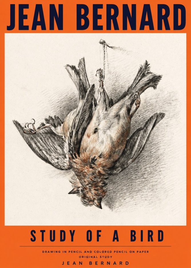 Jean Bernard Study of a Bird IV No4 - Póster