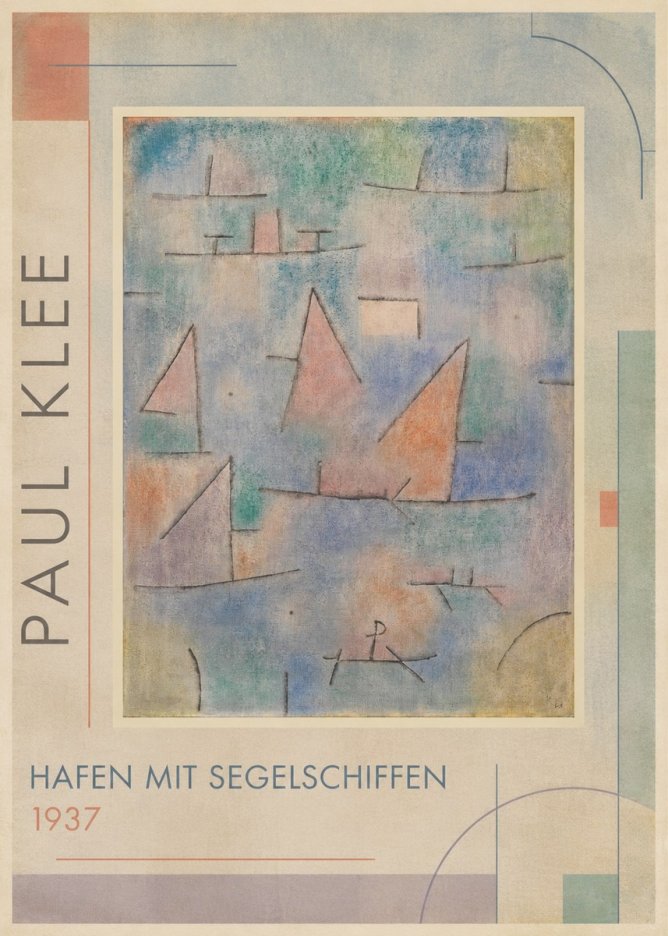 Paul Klee Hafen Mit Segelschiffen No1 - Póster