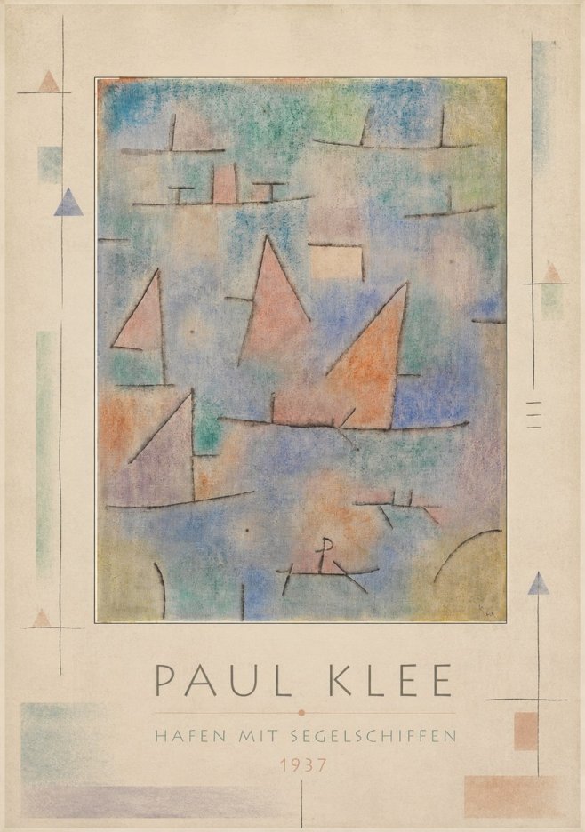 Paul Klee Hafen Mit Segelschiffen No3 - Póster