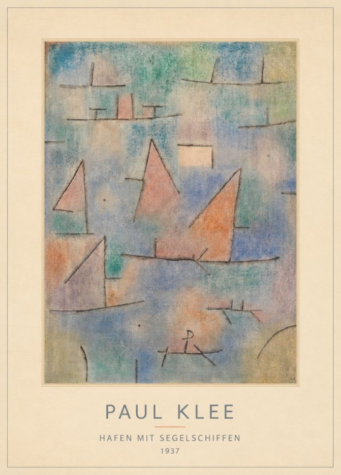 Paul Klee Hafen Mit Segelschiffen No4 - Póster