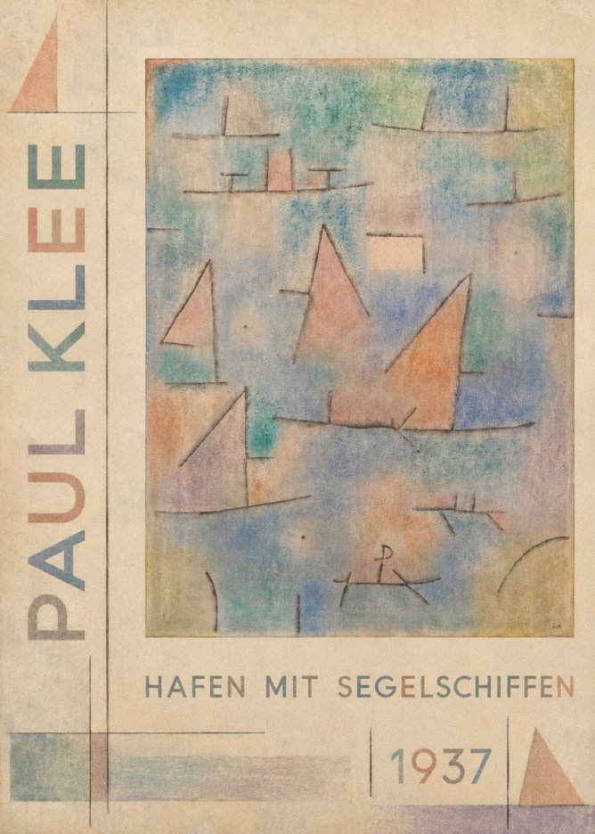 Paul Klee Hafen Mit Segelschiffen No5 - Póster