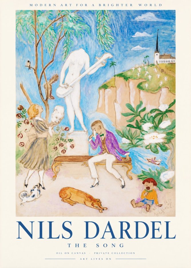 Nils Dardel The Song No1 - Póster