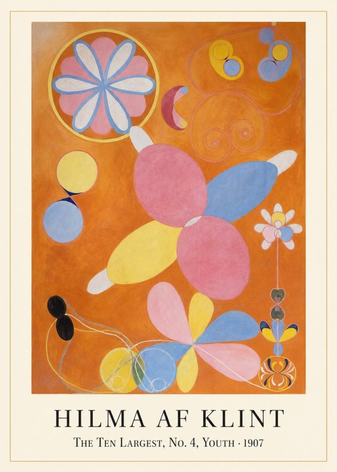 Hilma af Klint The Ten Largest, No. 4, Youth No1 - Póster