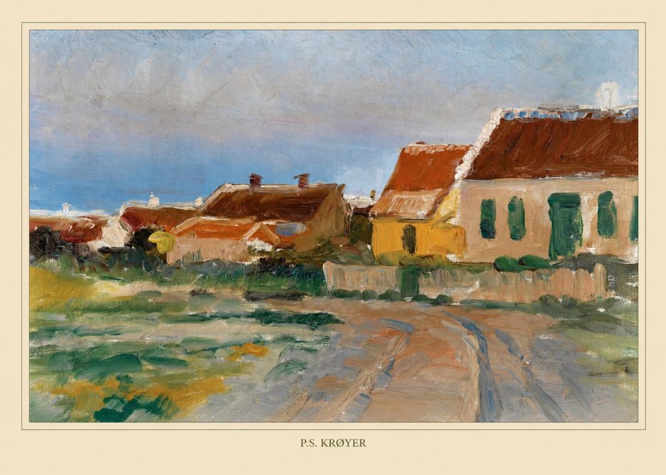 P.S. Krøyer Houses in Skagen No4 - Póster