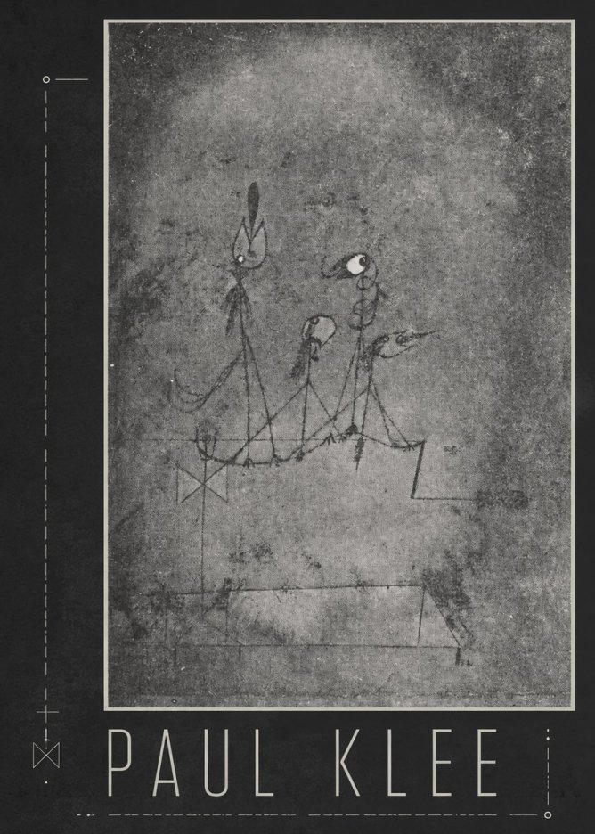 Paul Klee Group of Figures No3 - Póster