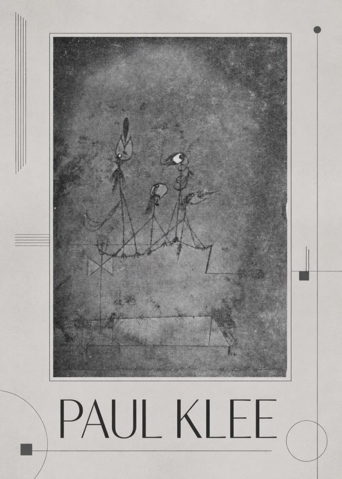 Paul Klee Group of Figures No4 - Póster