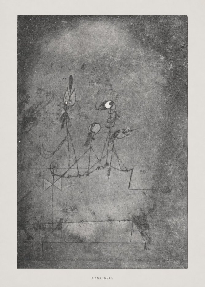 Paul Klee Group of Figures No6 - Póster