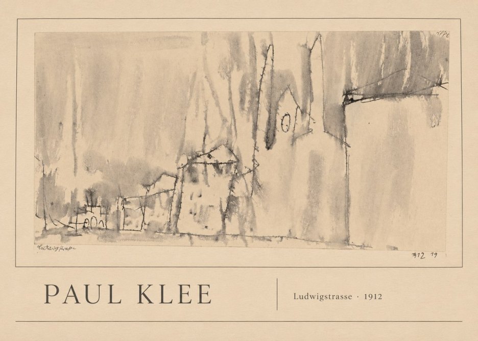 Paul Klee Ludwigstrasse No1 - Póster
