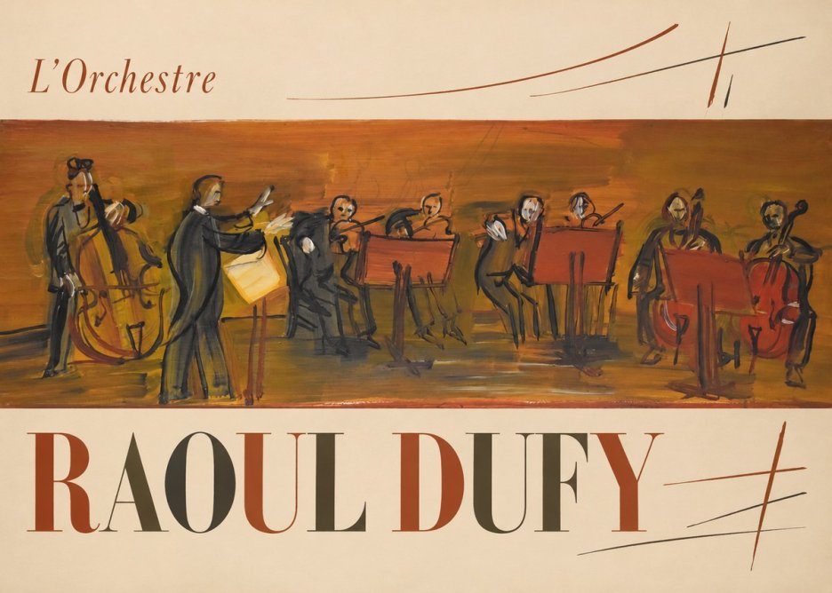 Raoul Dufy L'orchestre No6 - Póster