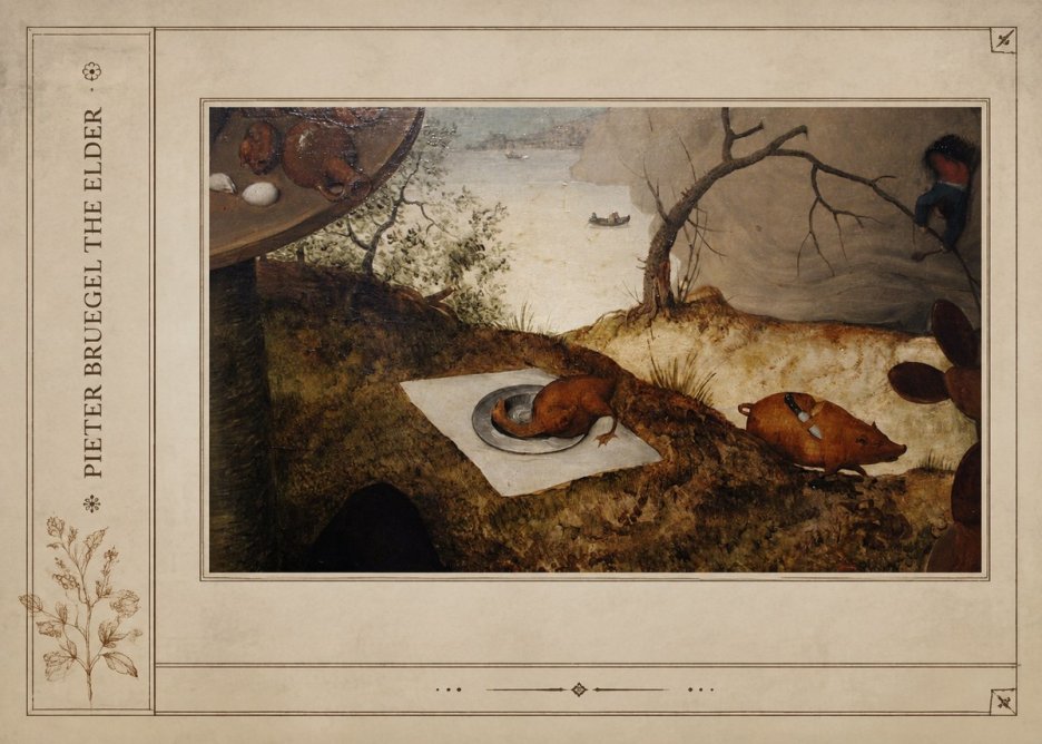 Pieter Bruegel The Pig Is Stabbed No2 - Póster