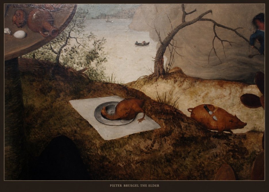 Pieter Bruegel The Pig Is Stabbed No5 - Póster
