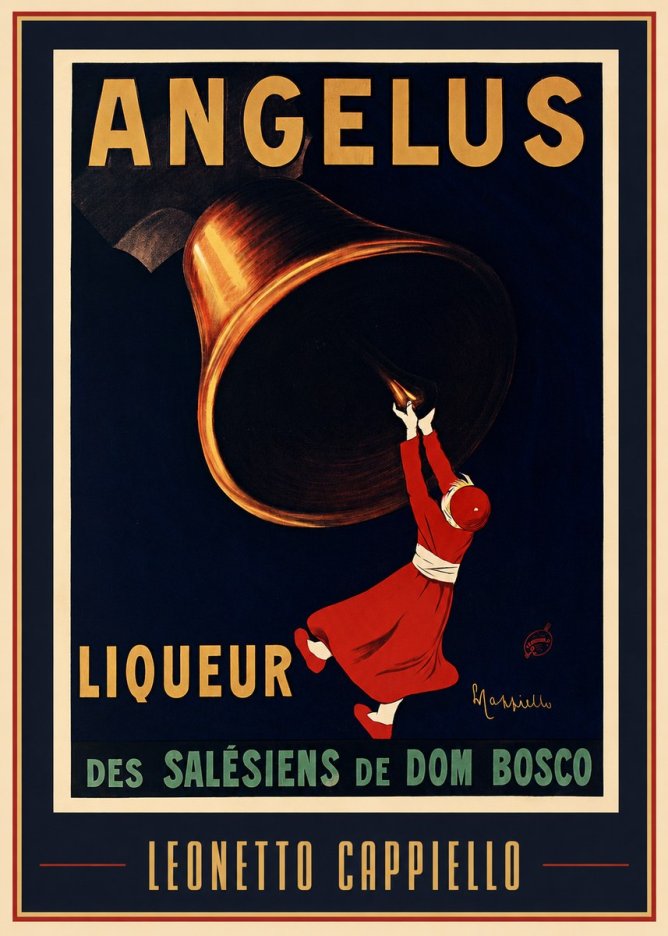 Leonetto Cappiello Angelus Liqueur No1 - Póster