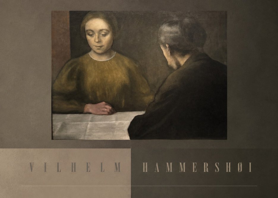 Vilhelm Hammershøi A Conversation No6 - Póster