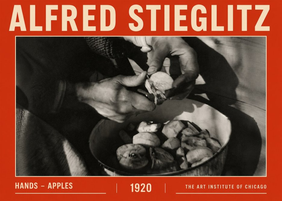 Alfred Stieglitz Hands - Apples No5 - Póster
