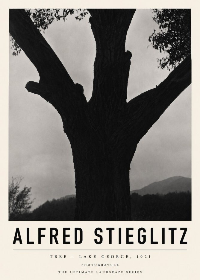 Alfred Stieglitz Tree - Lake George, 1921 No3 - Póster