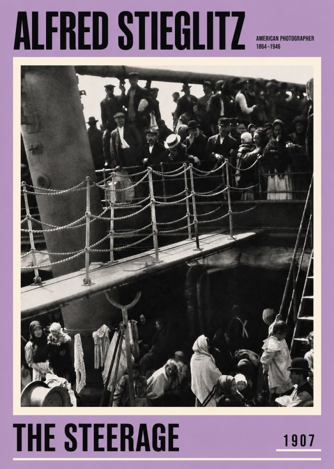 Alfred Stieglitz The Steerage – 1907 No4 - Póster