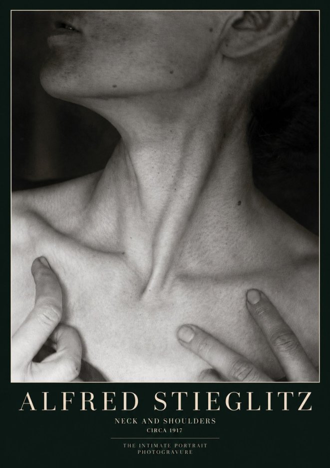Alfred Stieglitz Neck and Shoulders No3 - Póster