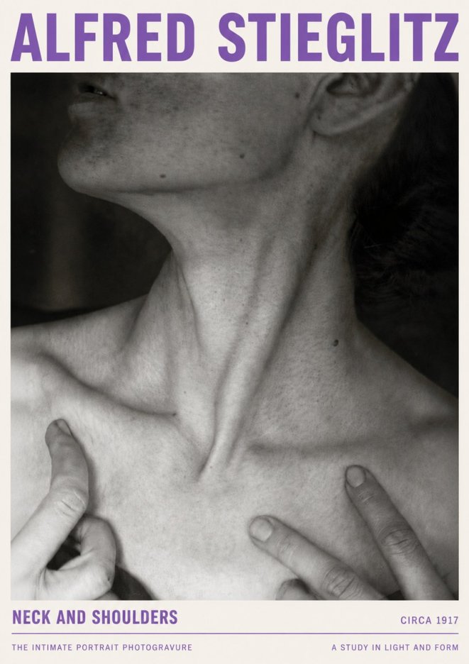 Alfred Stieglitz Neck and Shoulders No4 - Póster