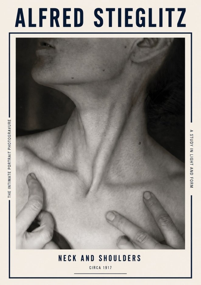 Alfred Stieglitz Neck and Shoulders No5 - Póster