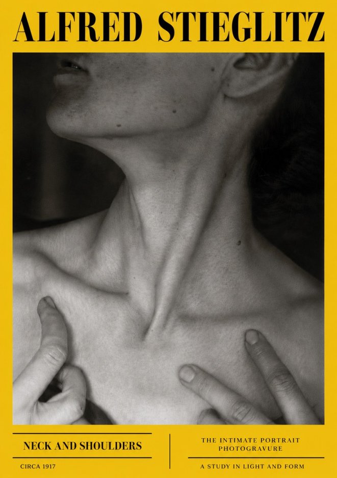 Alfred Stieglitz Neck and Shoulders No6 - Póster