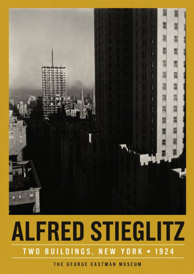 Alfred Stieglitz Two Buildings, New York No3 - Póster