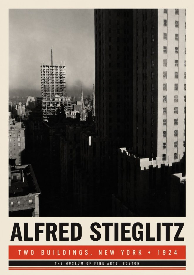 Alfred Stieglitz Two Buildings, New York No6 - Póster