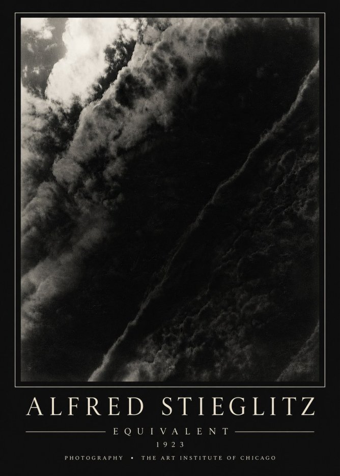 Alfred Stieglitz Equivalent III No6 - Póster