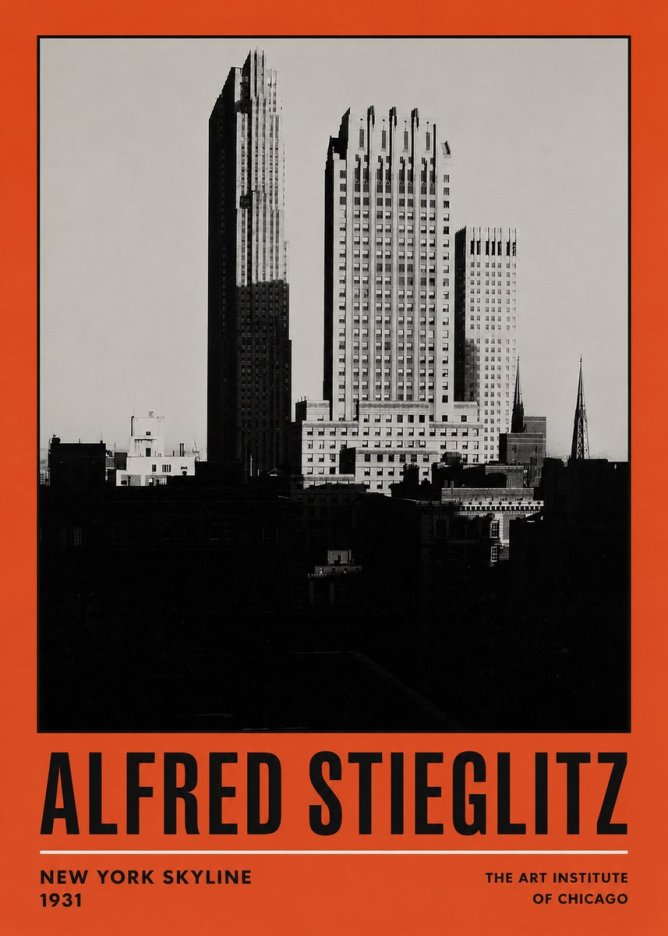 Alfred Stieglitz New York Skyline No2 - Póster