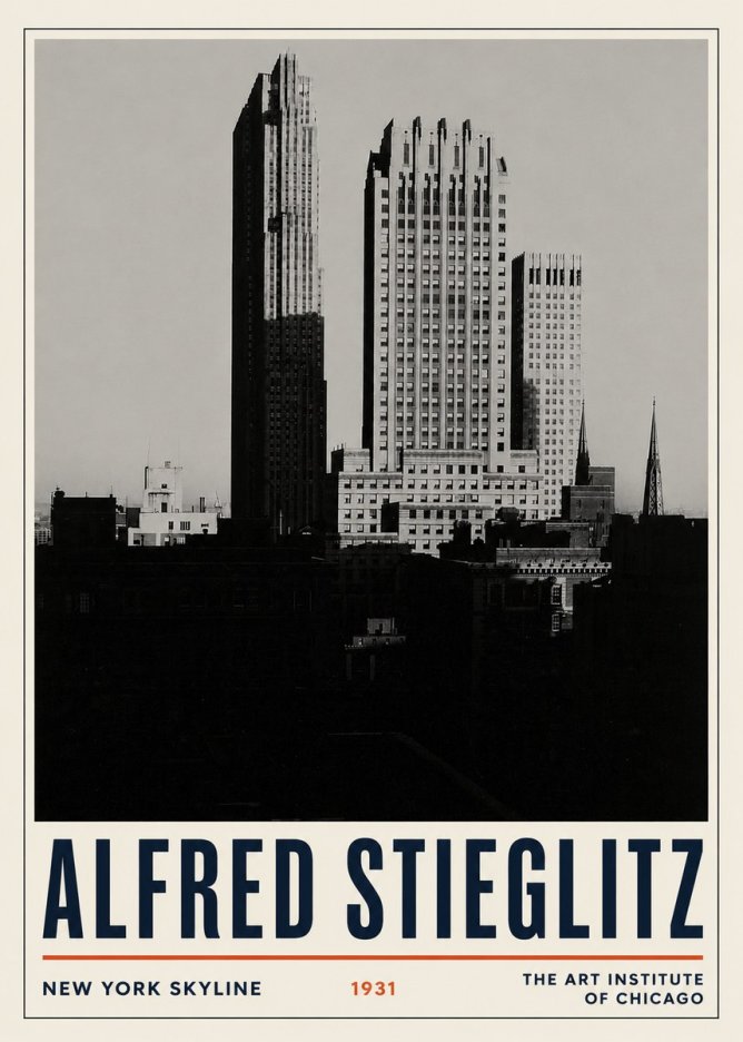Alfred Stieglitz New York Skyline No3 - Póster