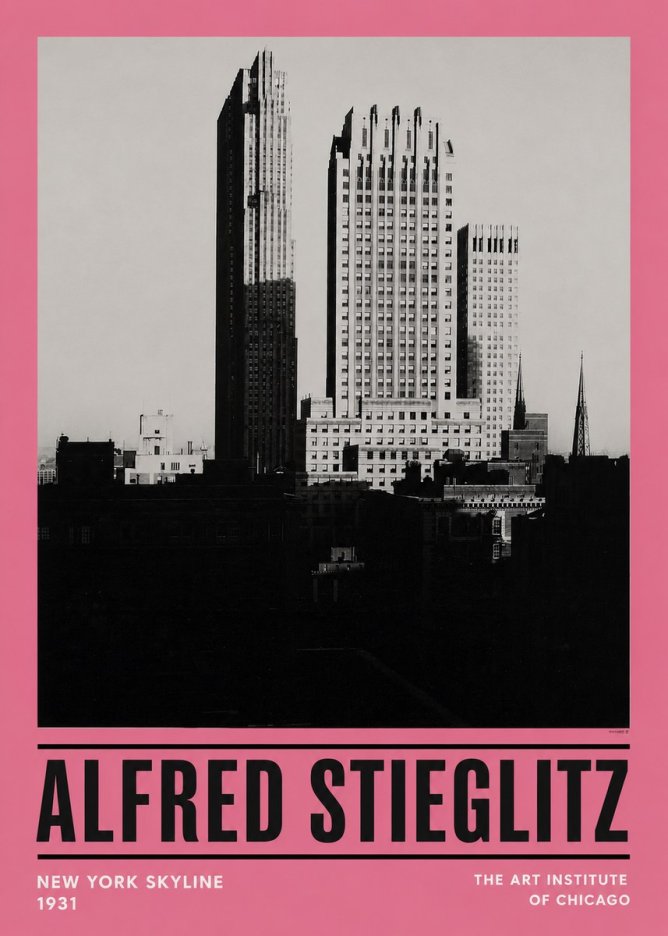 Alfred Stieglitz New York Skyline No4 - Póster
