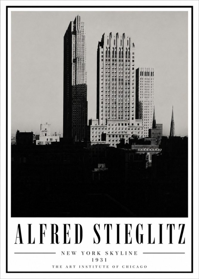 Alfred Stieglitz New York Skyline No5 - Póster