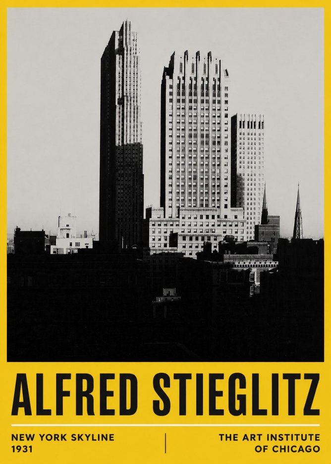 Alfred Stieglitz New York Skyline No6 - Póster