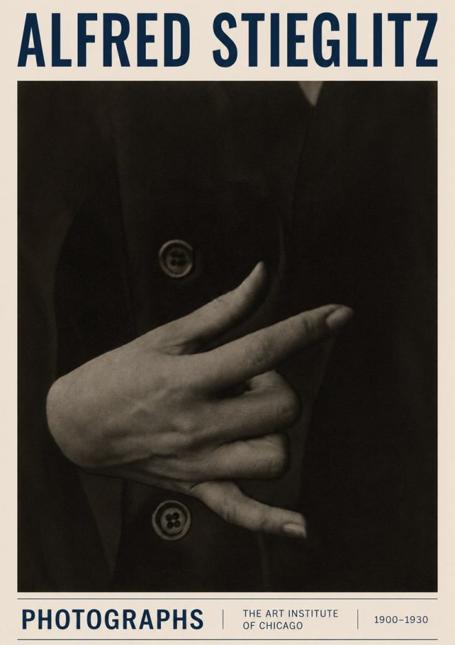 Alfred Stieglitz Hands No3 - Póster