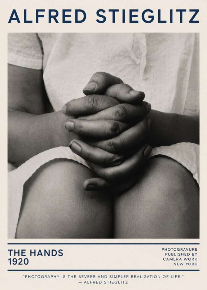 Alfred Stieglitz The Hands No5 - Póster
