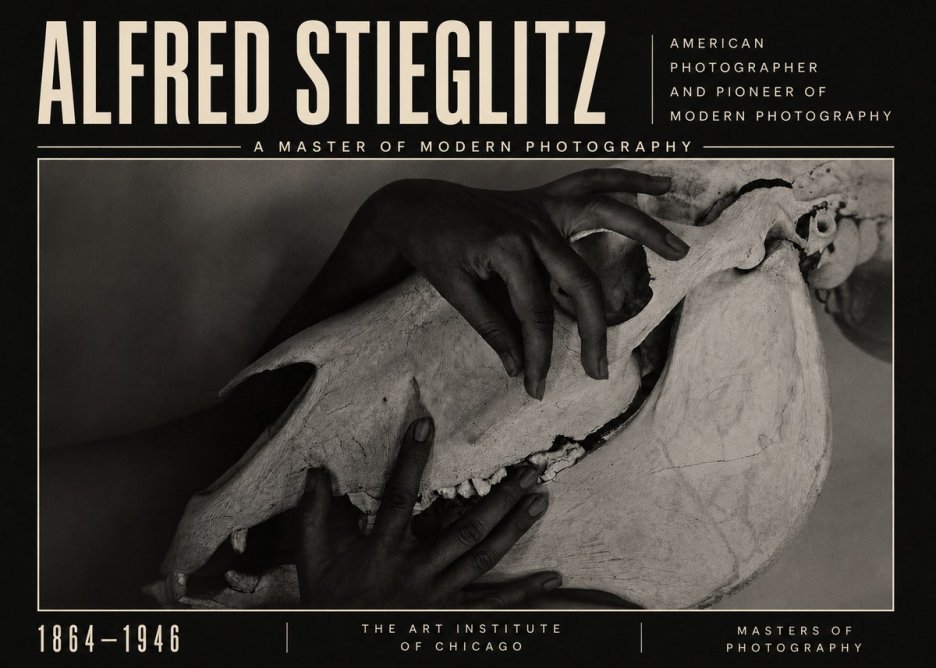 Alfred Stieglitz Georgia O'keeffe - Hands and Skull No5 - Póster