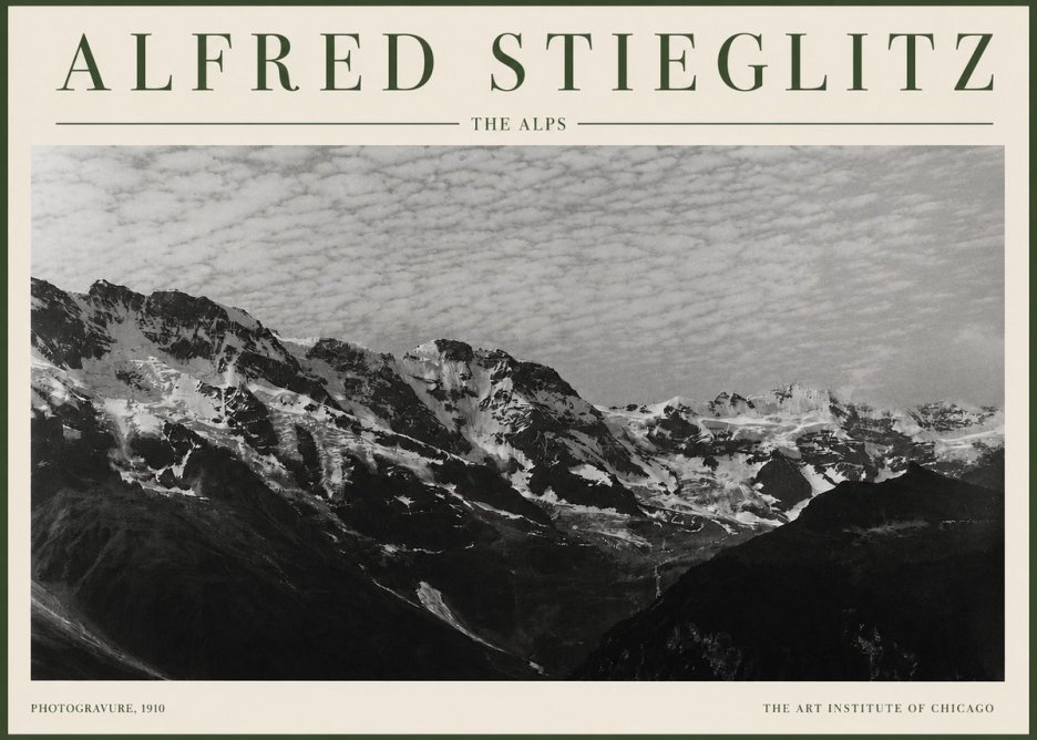 Alfred Stieglitz The Alps No3 - Póster
