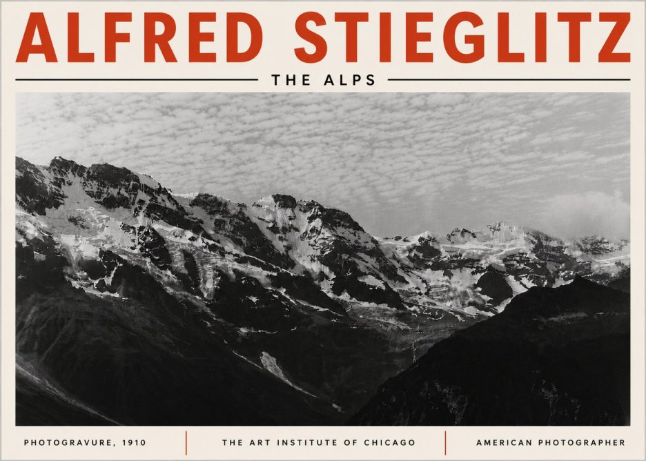 Alfred Stieglitz The Alps No6 - Póster