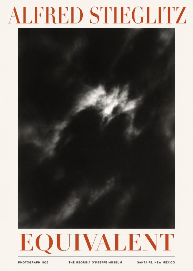 Alfred Stieglitz Equivalent IV No5 - Póster