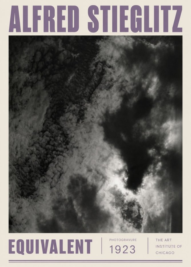 Alfred Stieglitz Equivalent V No5 - Póster