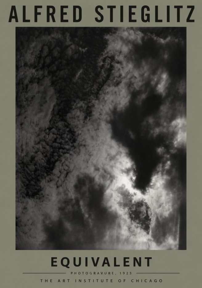 Alfred Stieglitz Equivalent V No6 - Póster