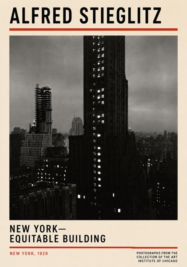 Alfred Stieglitz New York—equitable Building No6 - Póster
