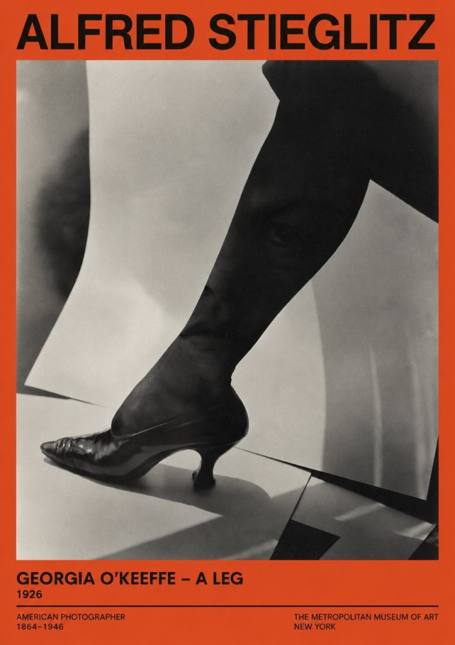 Alfred Stieglitz Georgia O'keeffe – a Leg No2 - Póster