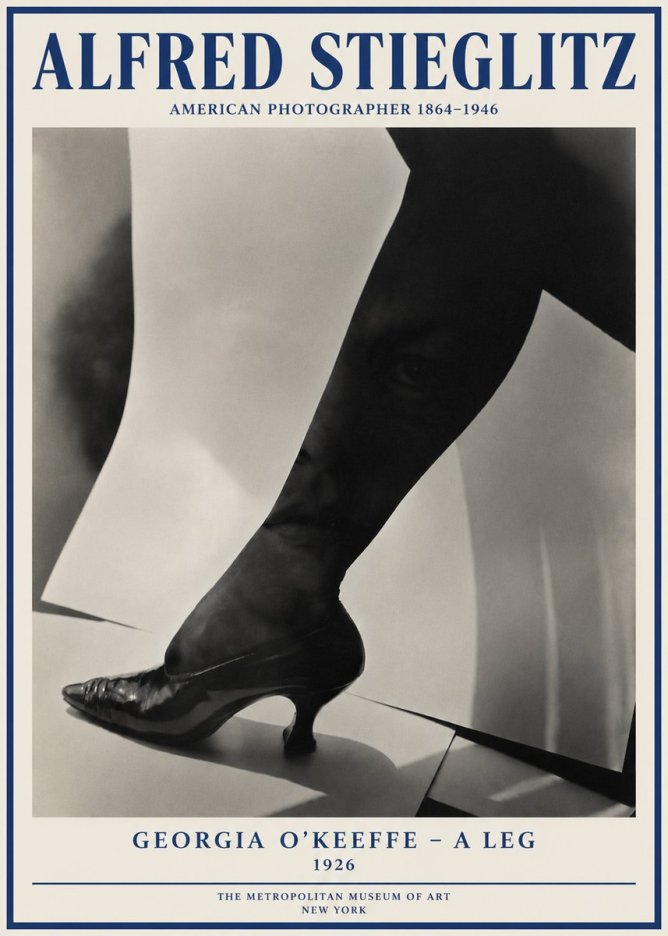 Alfred Stieglitz Georgia O'keeffe – a Leg No4 - Póster
