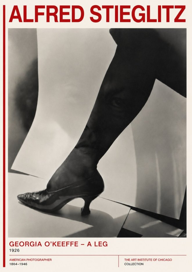 Alfred Stieglitz Georgia O'keeffe – a Leg No5 - Póster