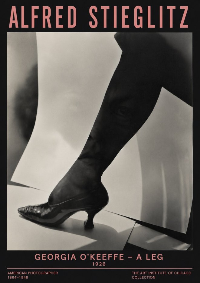 Alfred Stieglitz Georgia O'keeffe – a Leg No6 - Póster