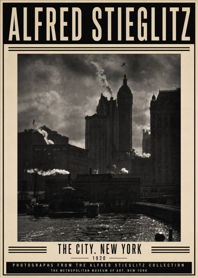 Alfred Stieglitz The City. New York No3 - Póster