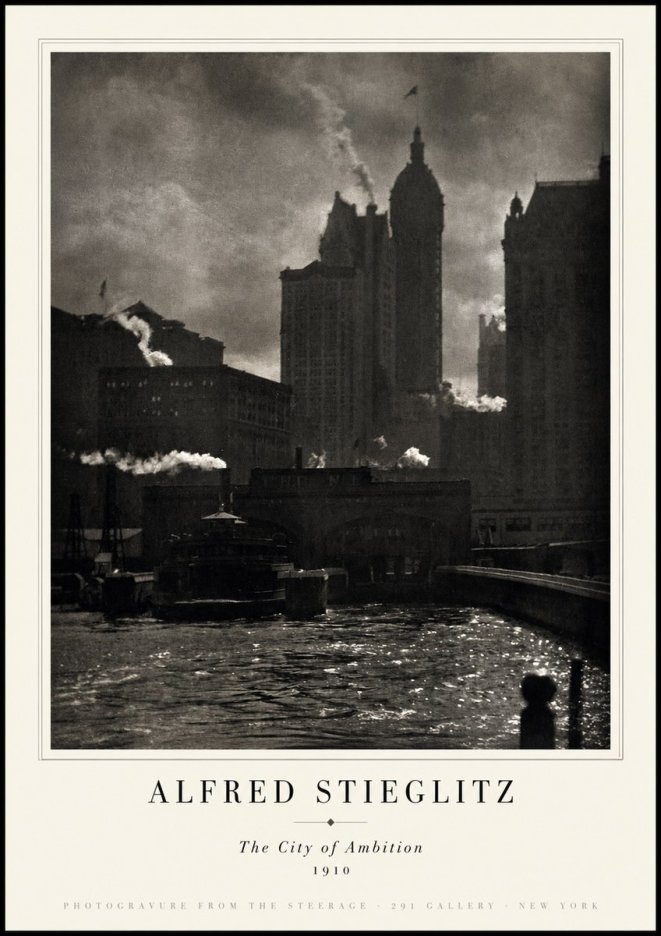 Alfred Stieglitz The City. New York No5 - Póster