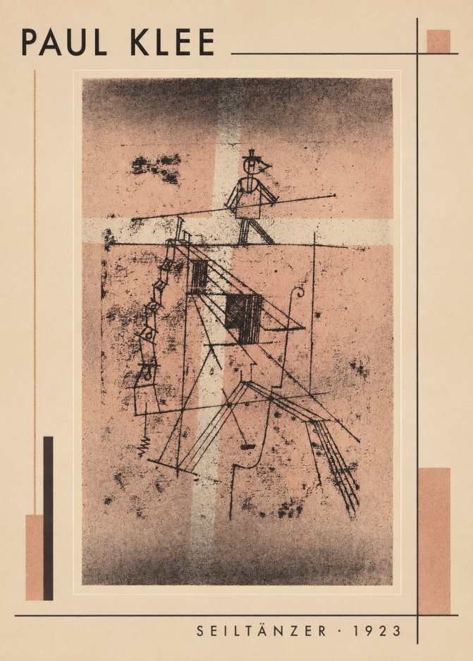 Paul Klee Seiltänzer III No1 - Póster
