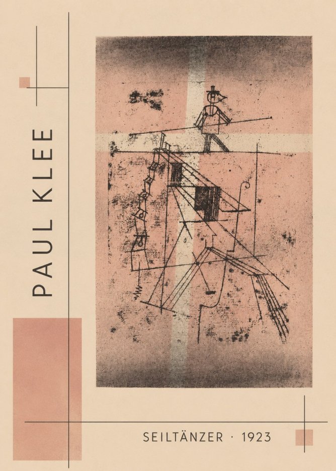 Paul Klee Seiltänzer III No2 - Póster