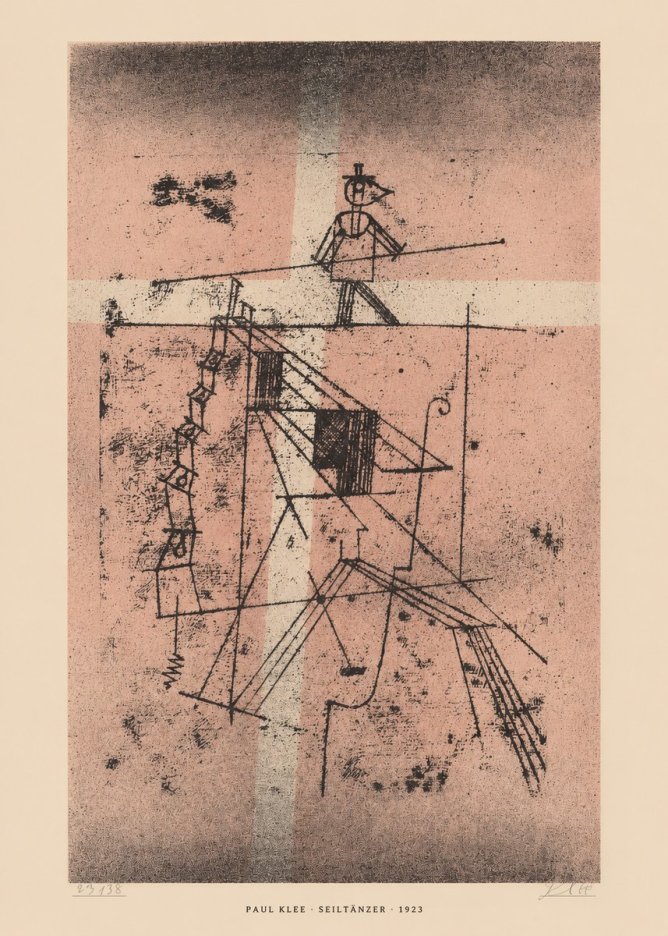 Paul Klee Seiltänzer III No6 - Póster